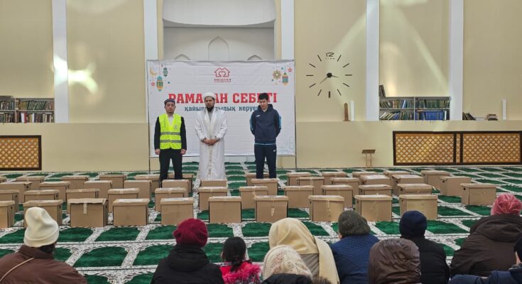 Батыс Қазақстанда мұқтаж отбасыларға «Рамазан себеттері» таратылды